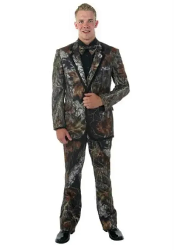 Western Tuxedo - Traje Para Hombre Novio - Cowboy Tuxedo Suit - Green and Brown Mix Pattern sold by Alberto Nardoni