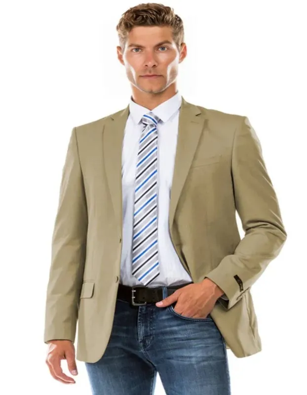 Men's Designer Suit Separate Tan Jacket sold by Alberto Nardoni