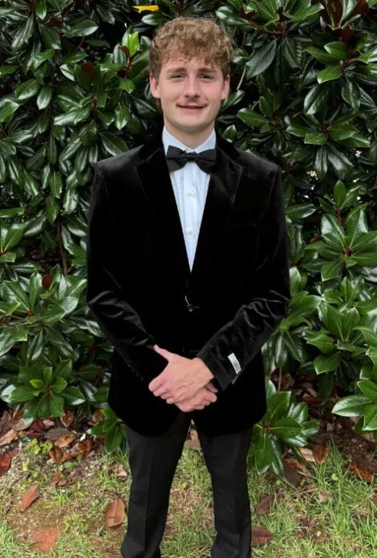 Mens Black Velvet Slim Fit Fashion Jacket sold by Alberto Nardoni