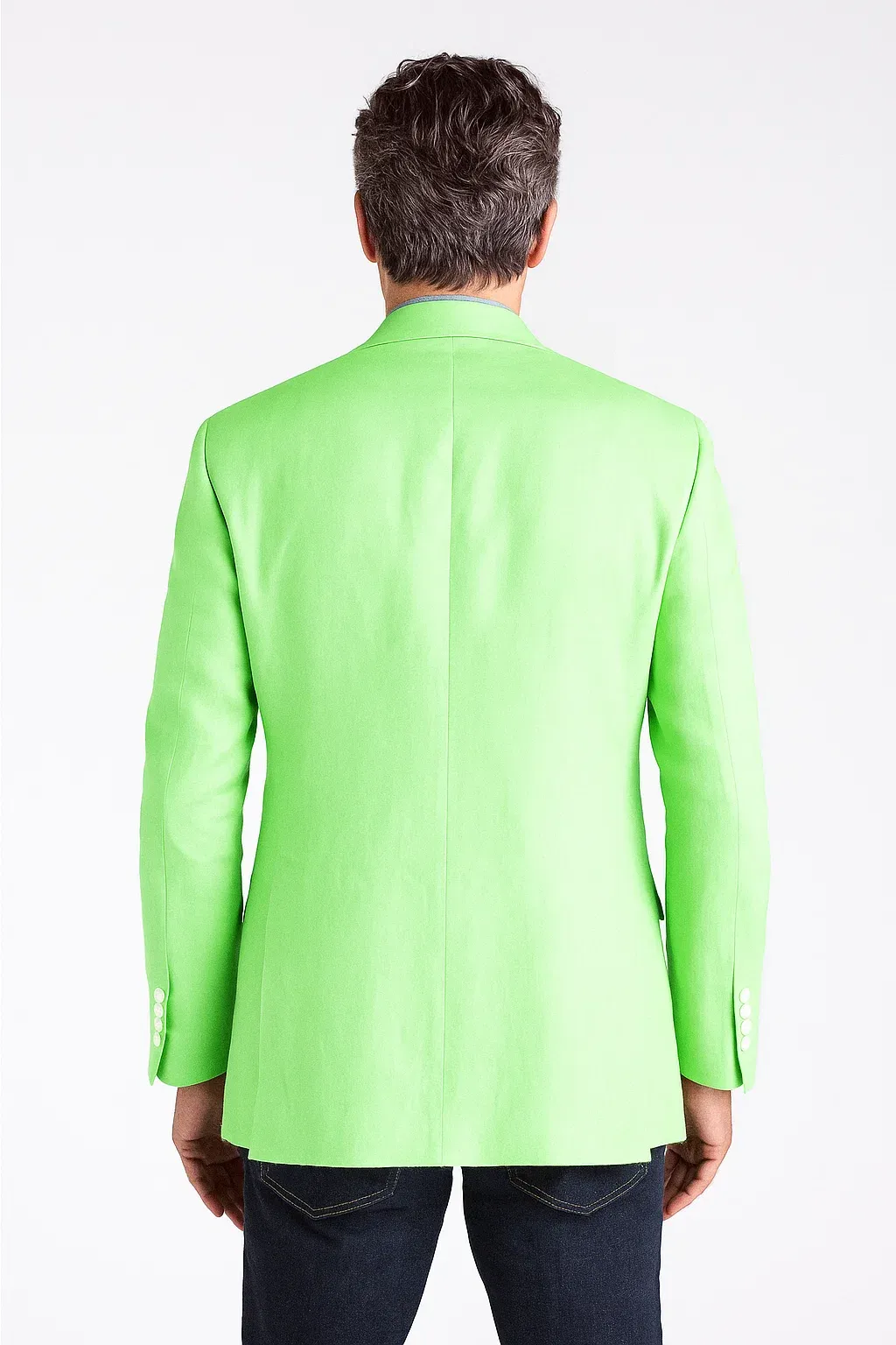 Green Color Blazer Men's Summer Classic Fit Sport Coat Apple Green - Mint Green Summer Blazer sold by Alberto Nardoni product image thumbnail 2