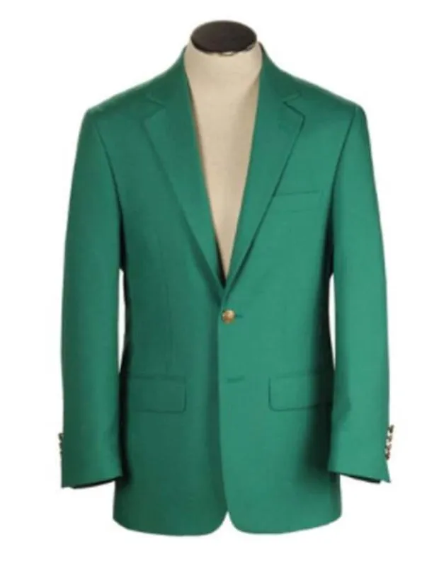 Green Color Blazer Men's Two Buttons Single Breasted Dacron Blend Wrinkle Resistant Green Blazer sold by Alberto Nardoni