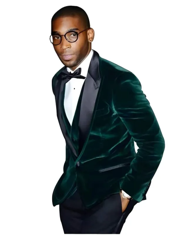 Green Color Blazer Tuxedo Dark Hunter Green Suede Best Cheap Blazer Suit Jacket For Affordable Cheap Priced Unique Fancy For Men Available Big Sizes on sale Men Affordable Suit sold by Alberto Nardoni