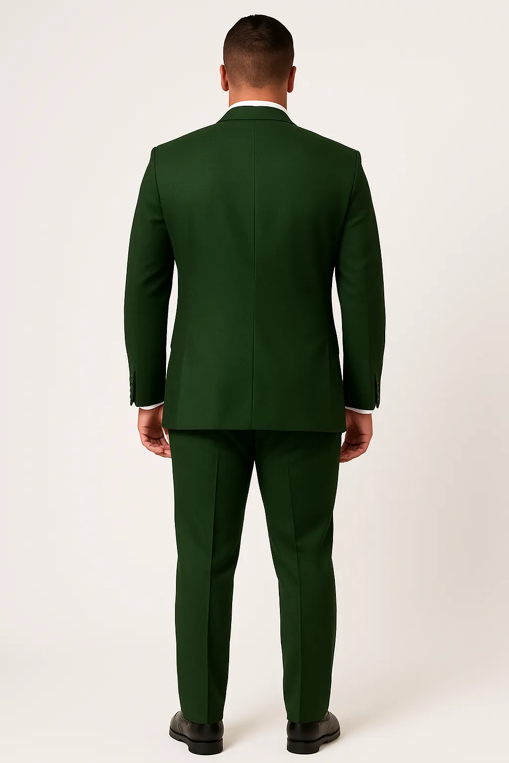 Dark Green Tuxedo - Men's Modern Fit Wedding & Prom Shawl Matching Hunter Green Tuxedo sold by Alberto Nardoni product image thumbnail 2