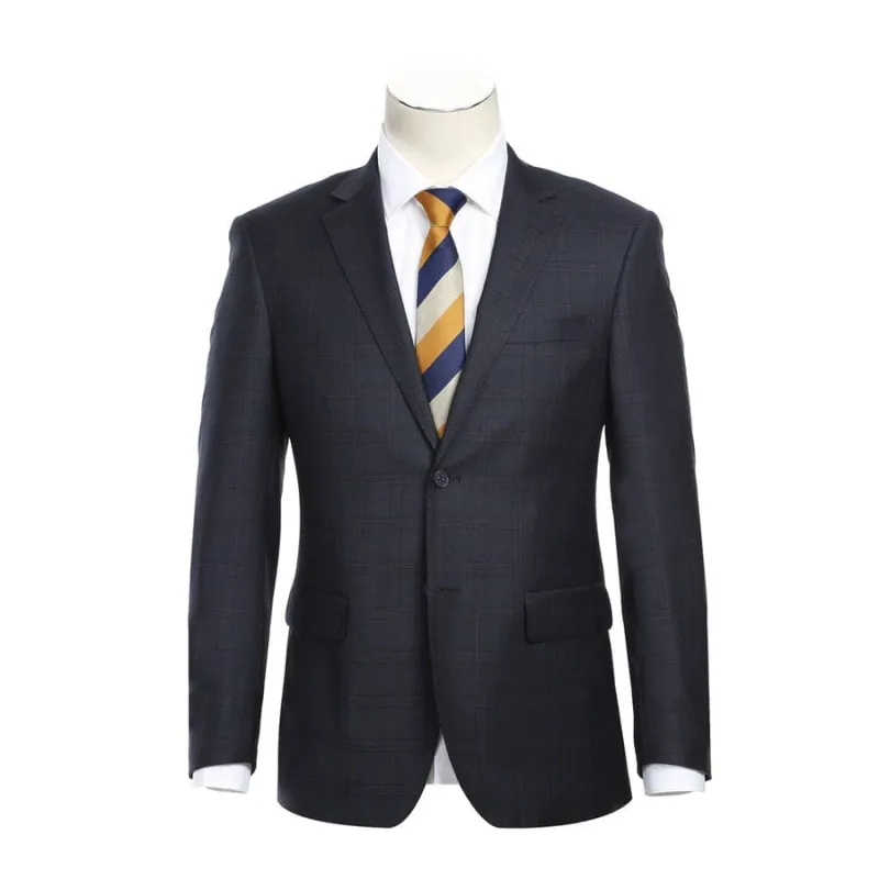 Mens Designer Slim Fit Wool Suit sold by Alberto Nardoni