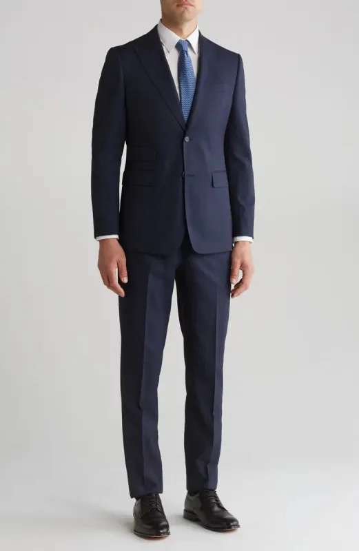 Mens Plaid Slim Fit Suit with Peak Lapel â€“ 2 Piece sold by Alberto Nardoni