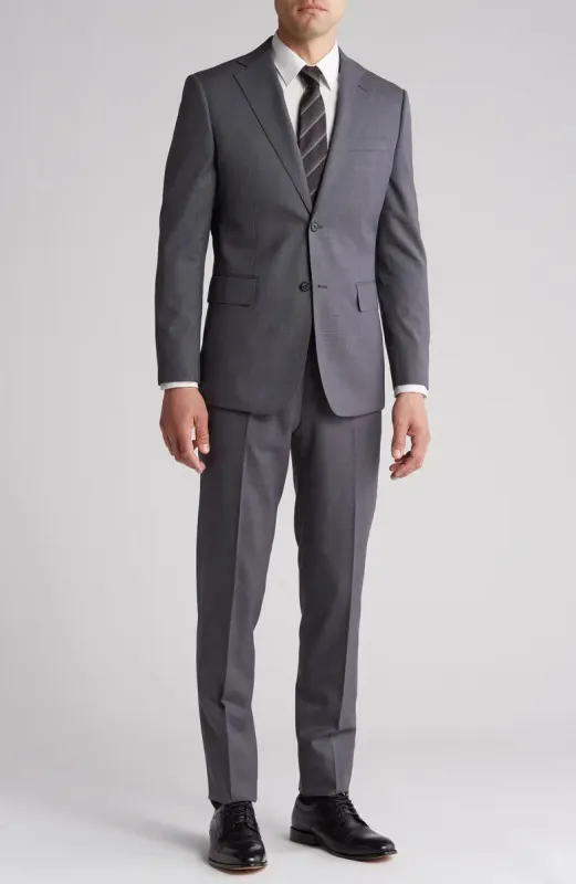 Mens Plaid Wool Blend Suit – Trim Fit Two-Piece Set sold by Alberto Nardoni