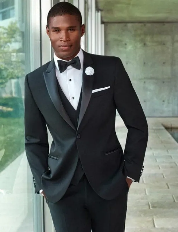 Western Suit - Trajes Para Hombres  - Cowboy Formal Attire - Trajes De Novio Black Single Breasted sold by Alberto Nardoni