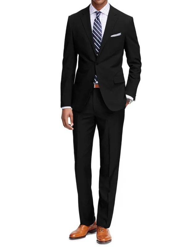 Manchester Tailored Suits - Slim Fit Black Suit - Tapered Europian Cut Suit $199 sold by Alberto Nardoni