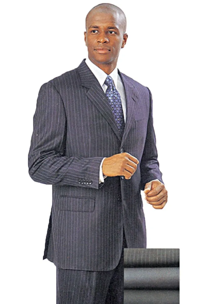 Big and Tall Grey Suit MENS 3 BUTTON MENS 100% WOOL CLASSIC FIT SUIT IN CHARCOAL GREY sold by Alberto Nardoni