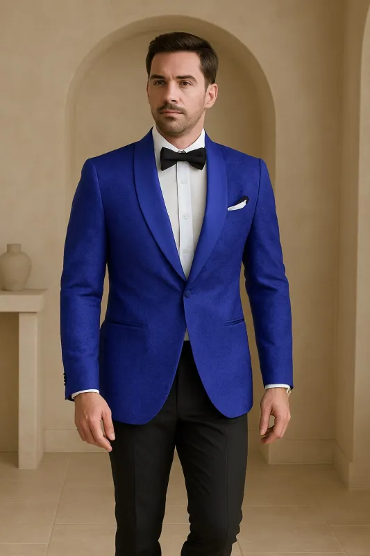 Blue Prom Suit For Men - Blue Homecoming Tuxedo - Royal Blue made by Alberto Nardoni