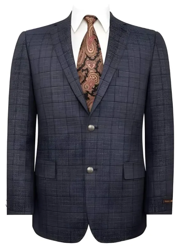 Mens 52 Long Sport Coat - Gray Color Sport Coat sold by Alberto Nardoni