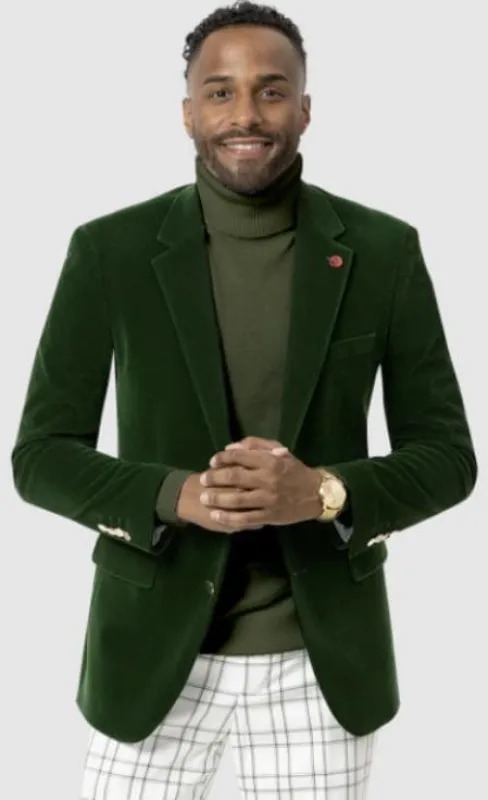 Mens Green Color Blazer sold by Alberto Nardoni