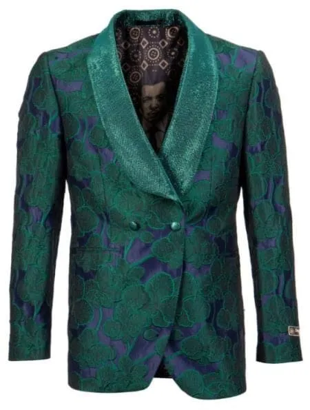 Mens Green Color Polyester Blazer sold by Alberto Nardoni