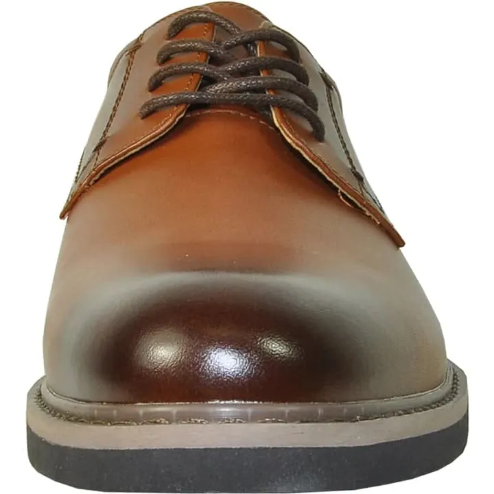 Mens Relaxed Oxford Dress Shoe In Antique Cognac Brown sold by Alberto Nardoni product image thumbnail 4