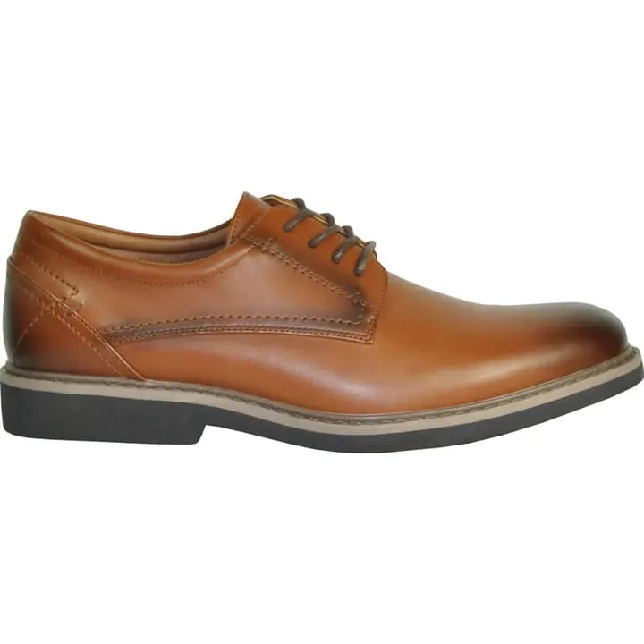 Mens Relaxed Oxford Dress Shoe In Antique Cognac Brown sold by Alberto Nardoni product image thumbnail 2