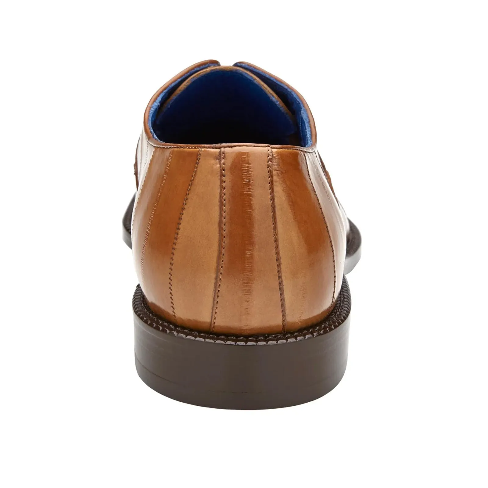 Men's Belvedere Mare Ostrich Leg & Eel Skin Dress Shoe in Camel sold by Alberto Nardoni product image thumbnail 5