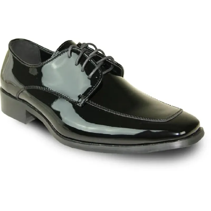 Mens Classic Moc Toe Shiny Patent Tuxedo Prom Shoe In Black sold by Alberto Nardoni