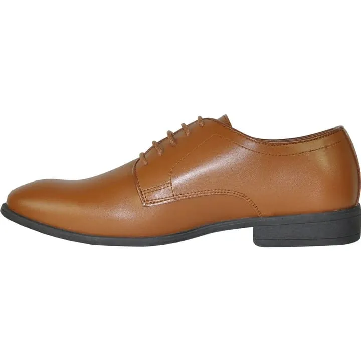 Mens Classic Plain Toe Oxford Dress Shoe In Light Brown sold by Alberto Nardoni product image thumbnail 3