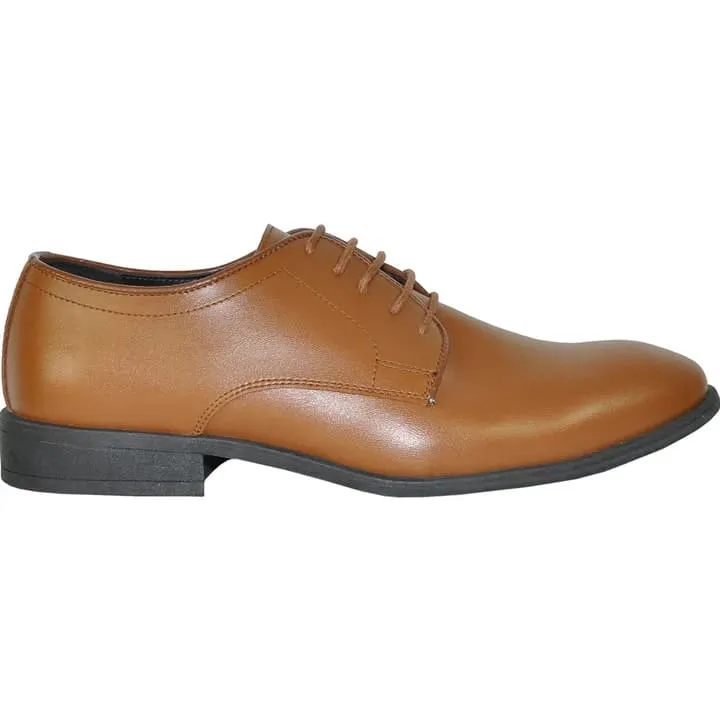 Mens Classic Plain Toe Oxford Dress Shoe In Light Brown sold by Alberto Nardoni