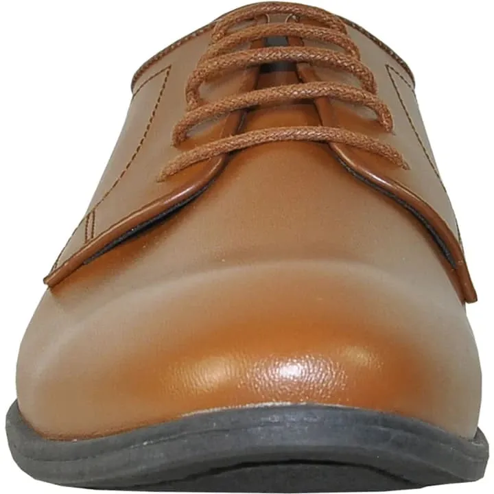Mens Classic Plain Toe Oxford Dress Shoe In Light Brown sold by Alberto Nardoni product image thumbnail 4