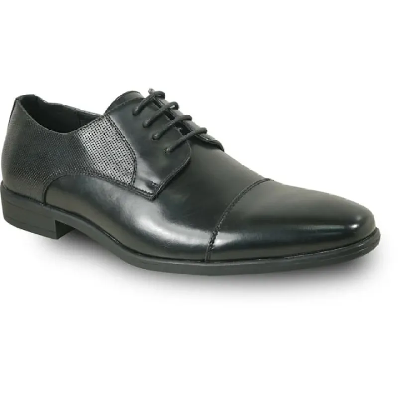 Mens Antique Cap Toe Lace Up Oxford Dress Shoe In Black sold by Alberto Nardoni