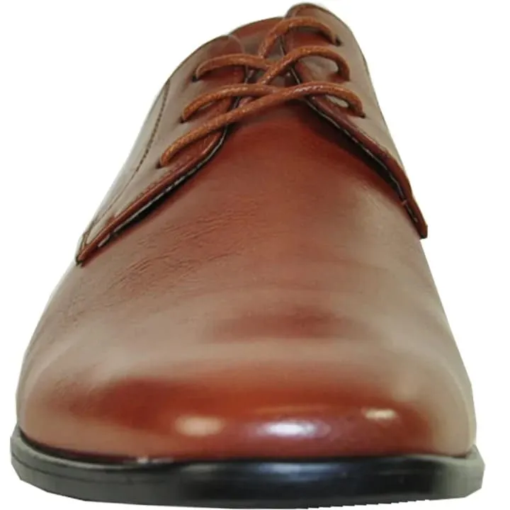 Mens Pointed Plain Toe Oxford Dress Shoe In Brown sold by Alberto Nardoni product image thumbnail 2