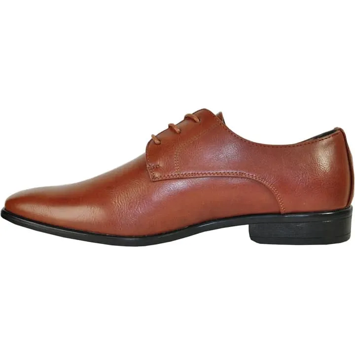 Mens Pointed Plain Toe Oxford Dress Shoe In Brown sold by Alberto Nardoni product image thumbnail 3