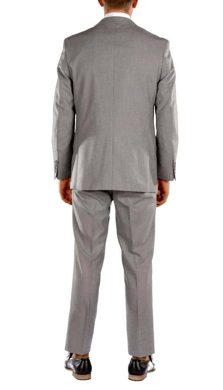 Jax Light Grey Slim Fit 3 Piece Suit sold by Alberto Nardoni product image thumbnail 3