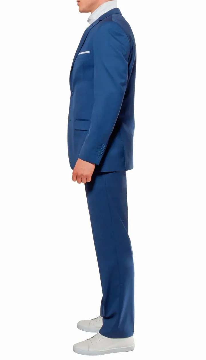 Mens Savannah Indigo Slim Fit 3 Piece Suit sold by Alberto Nardoni product image thumbnail 5