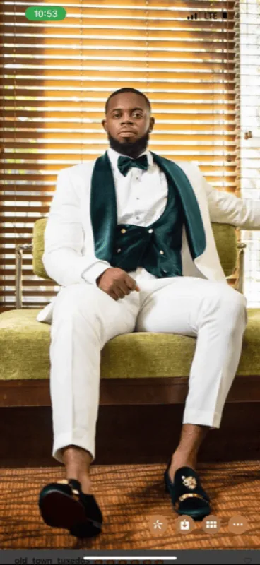 Frank Mazari Met Vested Modern Fit Tuxedo Suit sold by Alberto Nardoni