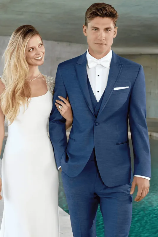 Indigo Blue Tuxedo  - Mens Indigo Wedding Tuxedo - Cobalt Blue sold by Alberto Nardoni