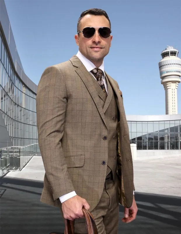 Statement Suits - Wool Suits - Modern Fit Wool Perfect for Business in 10 colors sold by Alberto Nardoni