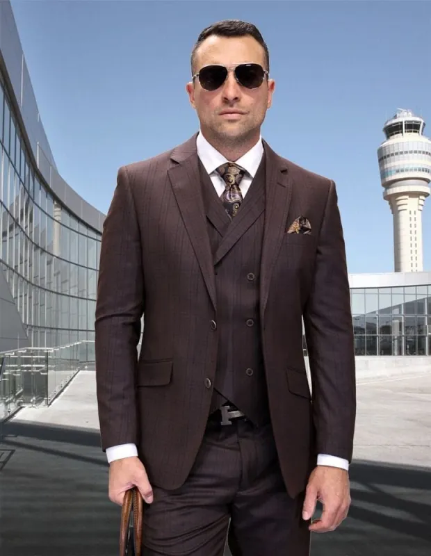 Statement Suits - Modern Fit Suits - Wool Suits - Modern Fit Perfect for Business in 10 colors made by Alberto Nardoni
