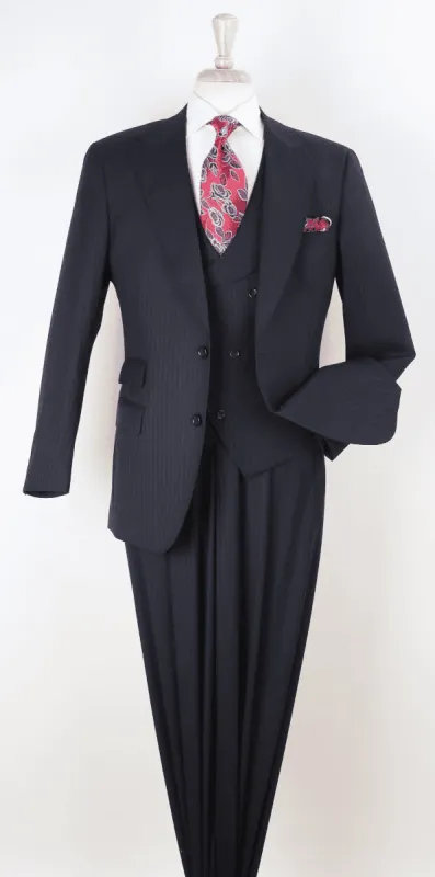 Big and Tall Business Suits - Suits For Big Man - Large Men's Gray Vested Suits sold by Alberto Nardoni