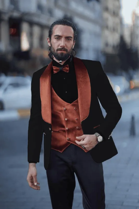 Carey Black & Camel Tuxedo sold by Alberto Nardoni