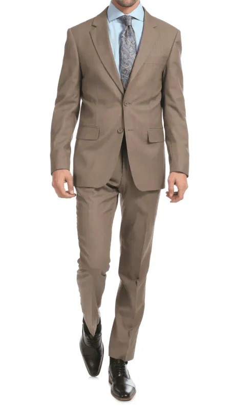 Mason  Sand  Men'S Premium 2 Piece Wool Slim Fit Suit sold by Alberto Nardoni