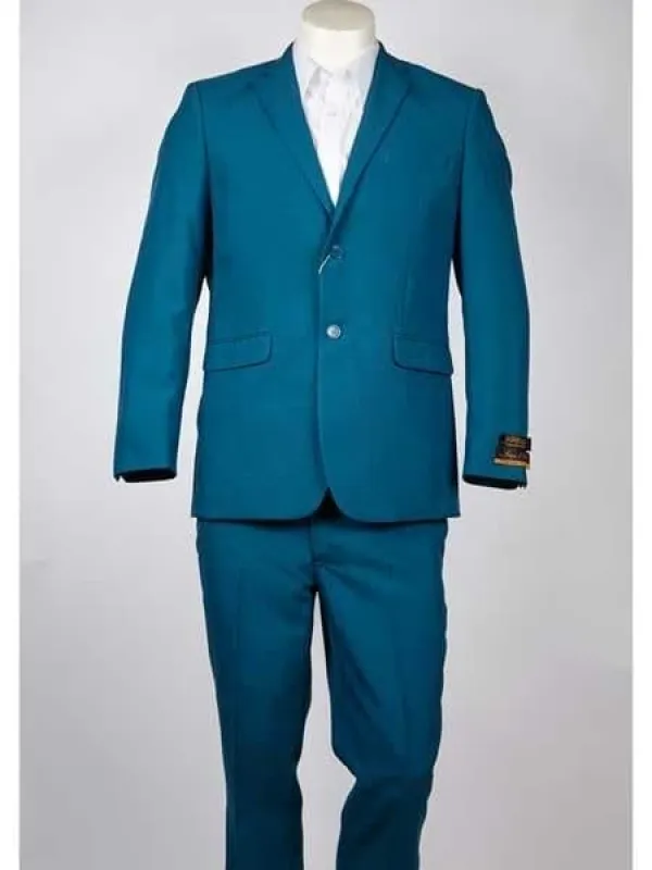 Mens Turquoise Blazer - Turquoise Suit Jacket sold by Alberto Nardoni