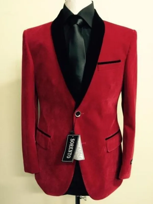 valentine blazer - valentines day Tuxedo - Red Tuxedo sold by Alberto Nardoni