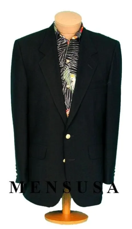 Wholesale Mens Jackets - Wholesale Blazer - 2 Button Texture Black Blazer sold by Alberto Nardoni