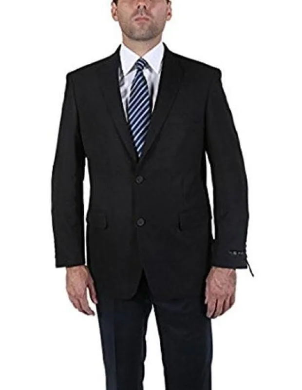 Wholesale Mens Jackets - Wholesale Blazer -Black 2 Button  Single Breasted Blazer sold by Alberto Nardoni