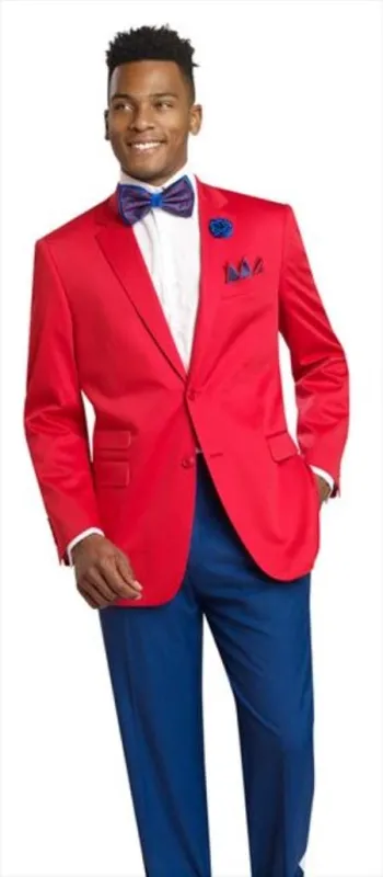 Wholesale Mens Jackets - Wholesale Blazer - Red Blazer made by Alberto Nardoni