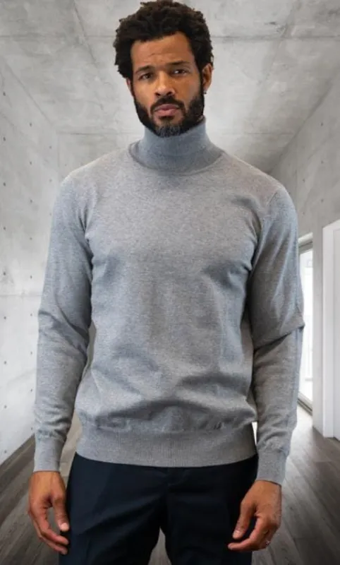 Mens Modern Fit Sweater Grey And Cashmere Fabric sold by Alberto Nardoni