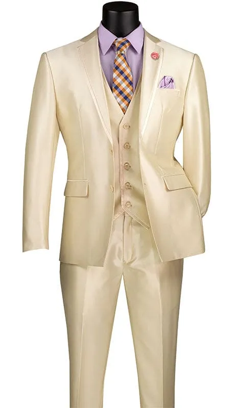 Champagne Color Suit - Champagne Wedding Tuxedo Beige sold by Alberto Nardoni