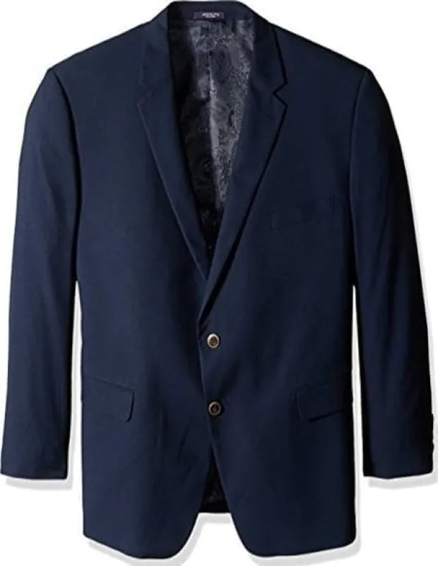 Men's Classic Solid Navy  Suit - Portly Suit sold by Alberto Nardoni