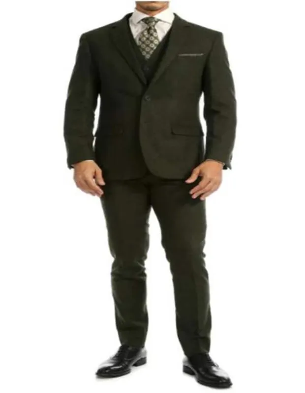 Mens Green Wool Suit - Any Brand Style Size sold by Alberto Nardoni