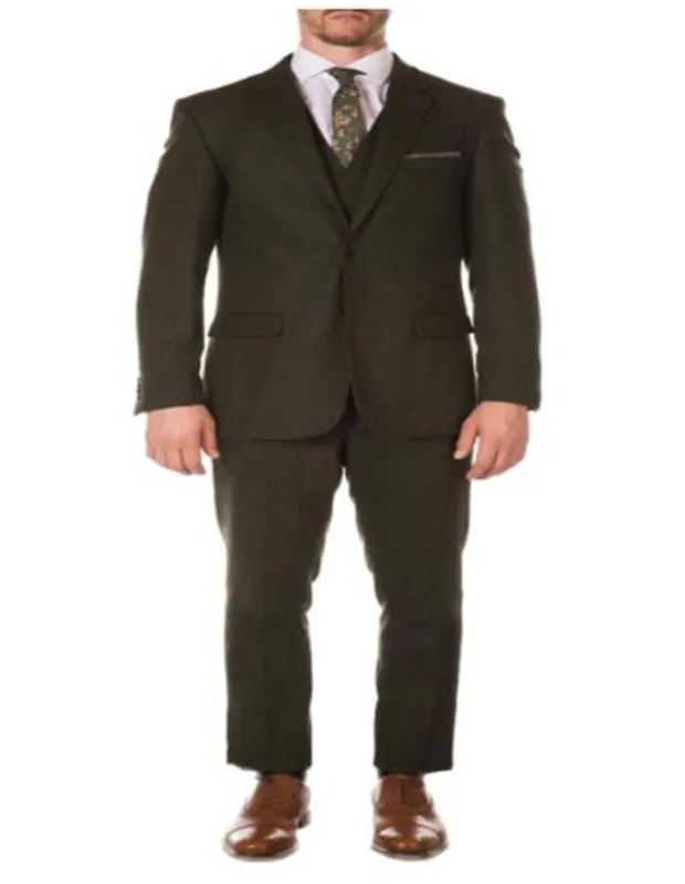 Mens Green Wool Suit - Any Brand Style Size sold by Alberto Nardoni