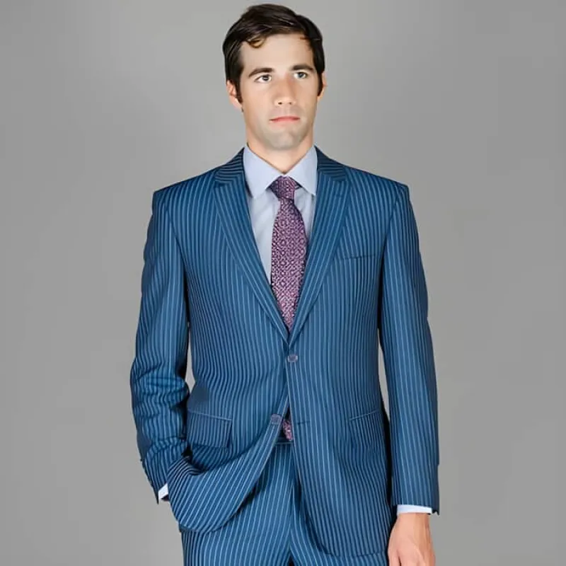 Mens Blue Wool Suit - Any Brand Style Size sold by Alberto Nardoni