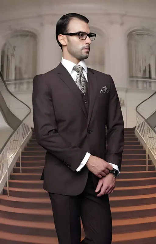 Mens Brown Wool Suit - Any Brand Style Size sold by Alberto Nardoni