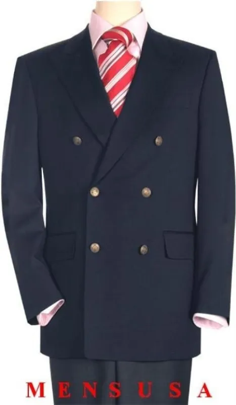 Mens Cheaped Price Suit Jackets Highest Quality Navy Blue Double Breasted Cheap Priced Unique Dress Blazer For Men Jacket For Men Sale With Best Cut & Fabric sold by Alberto Nardoni
