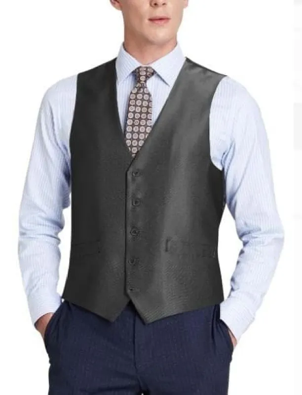Men's Suit Vest Black (Shark Skin) sold by Alberto Nardoni